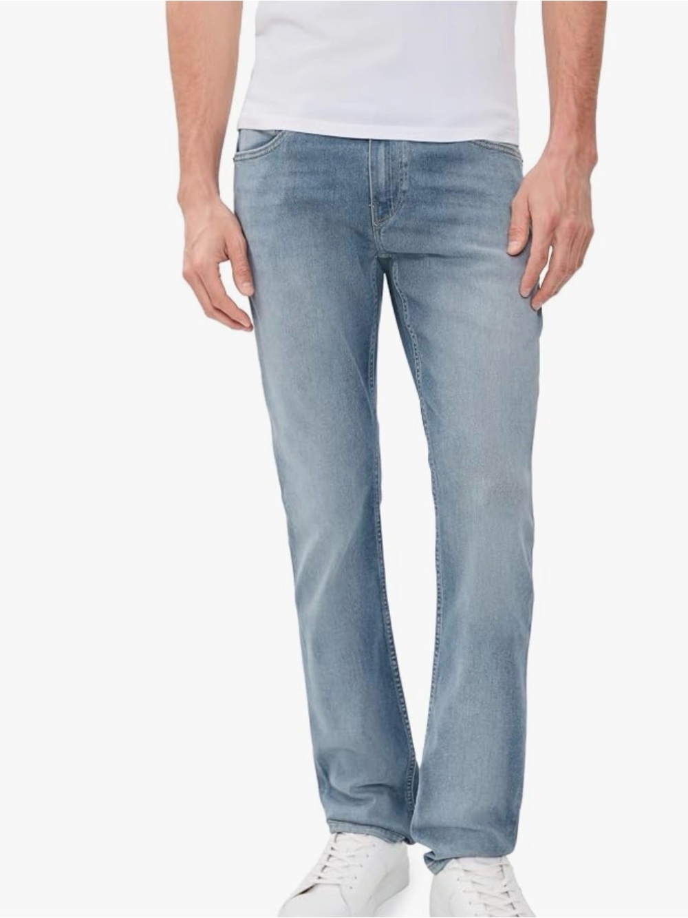 PAIGE Men's Federal Transcend Slim Straight Jeans Straight Jeans Daniel Wash 34